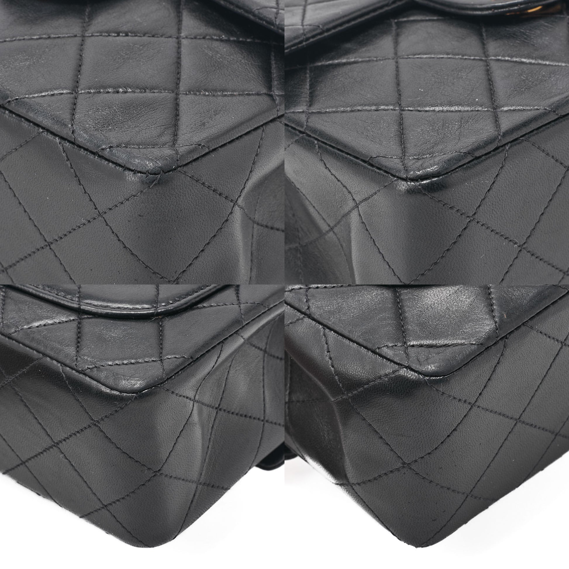 CHANEL Chain Shoulder Bag Mini Matelasse Lambskin Black Gold-Tone Hardware Pre-Owned - Vintage La Charme