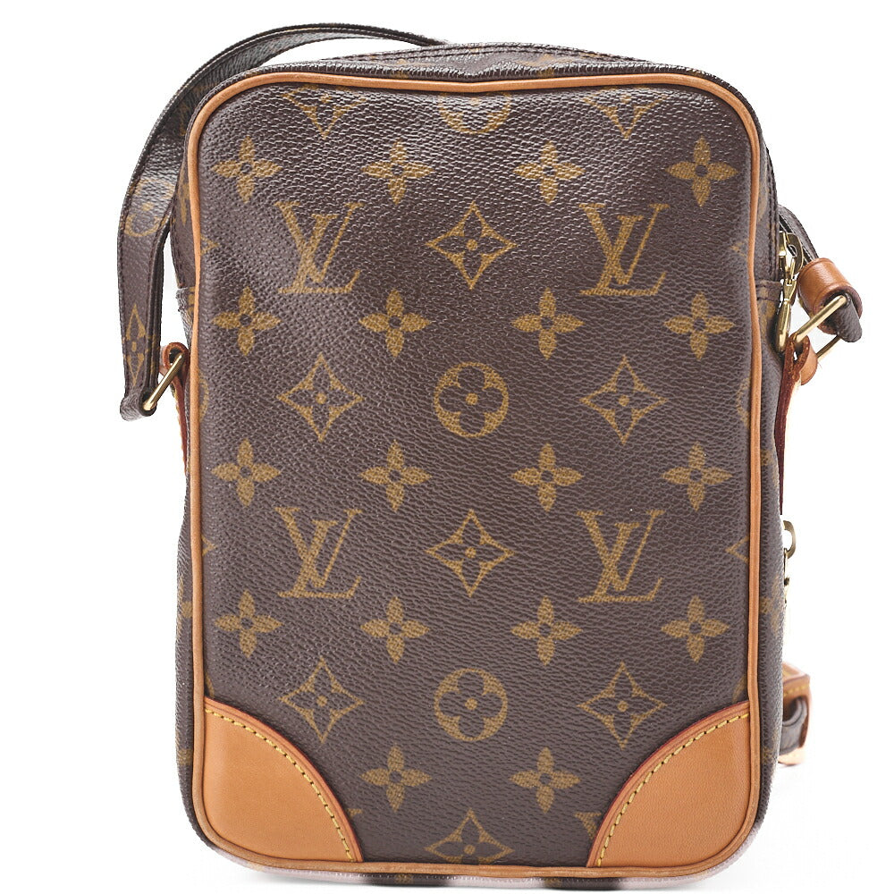 Louis Vuitton Shoulder Bag, Monogram, Canvas, Brown, Gold-Tone Hardware, Pre-Owned - Vintage La Charme