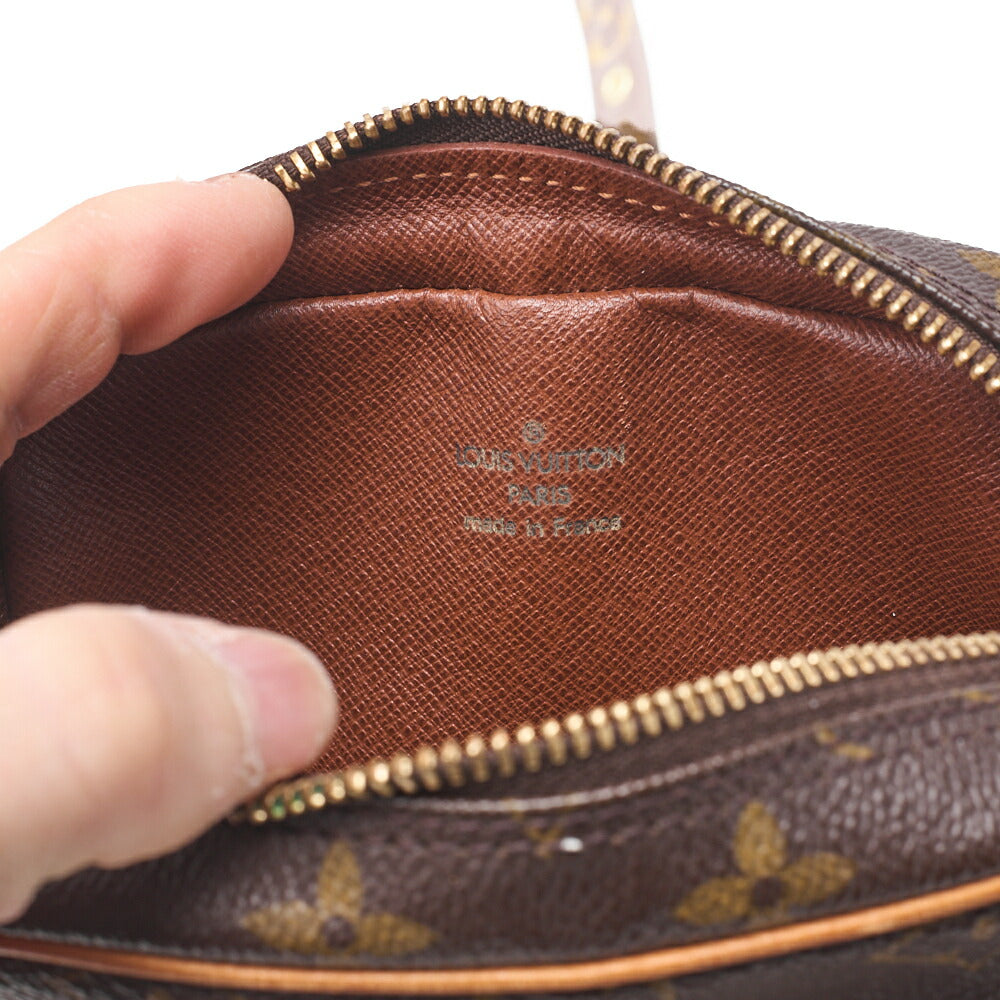 Louis Vuitton Shoulder Bag, Monogram, Canvas, Brown, Gold-Tone Hardware, Pre-Owned - Vintage La Charme