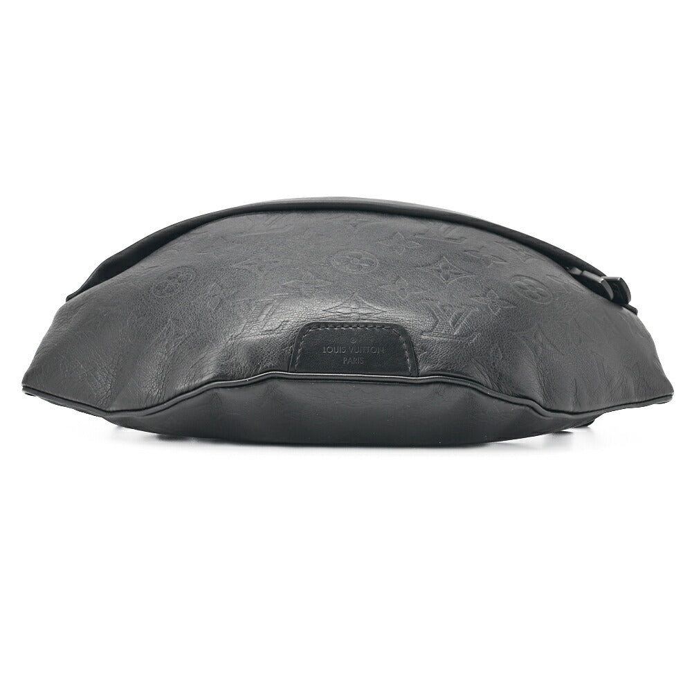 Louis Vuitton Shoulder Backpack Bag Monogram Shadow Black Noir Silver-Tone Hardware Pre-Owned - Vintage La Charme