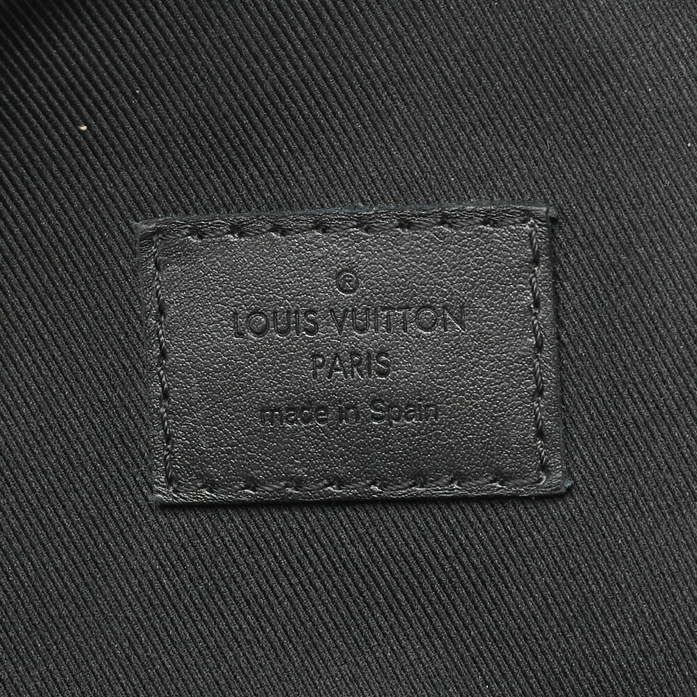 Louis Vuitton Shoulder Backpack Bag Monogram Shadow Black Noir Silver-Tone Hardware Pre-Owned - Vintage La Charme