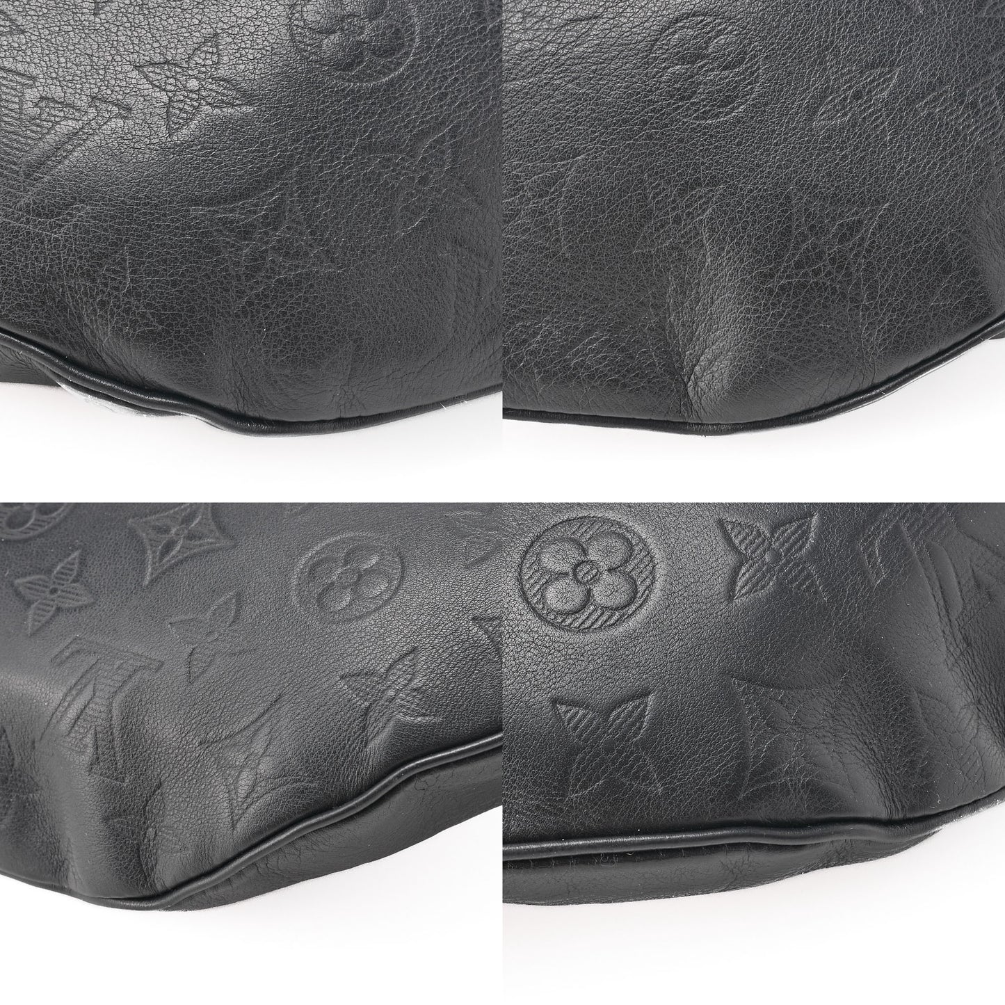 Louis Vuitton Shoulder Backpack Bag Monogram Shadow Black Noir Silver-Tone Hardware Pre-Owned - Vintage La Charme