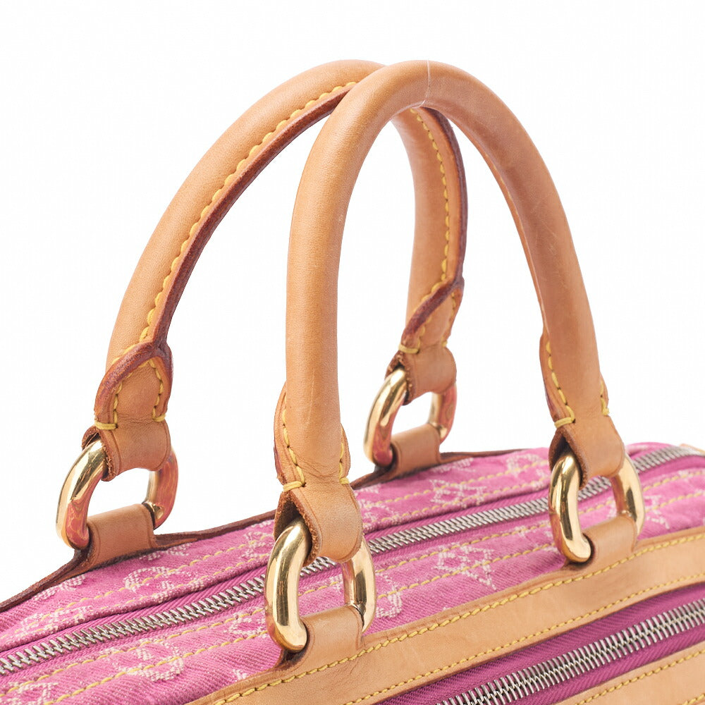 Louis Vuitton Handbag, Neo Speedy, Monogram Denim, Pink, Gold-Tone Hardware, Pre-Owned - Vintage La Charme