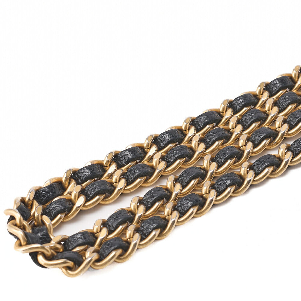 CHANEL Boy Chanel Matelasse Chain Wallet Caviar Skin Black Gold-Tone Hardware Pre-Owned - Vintage La Charme