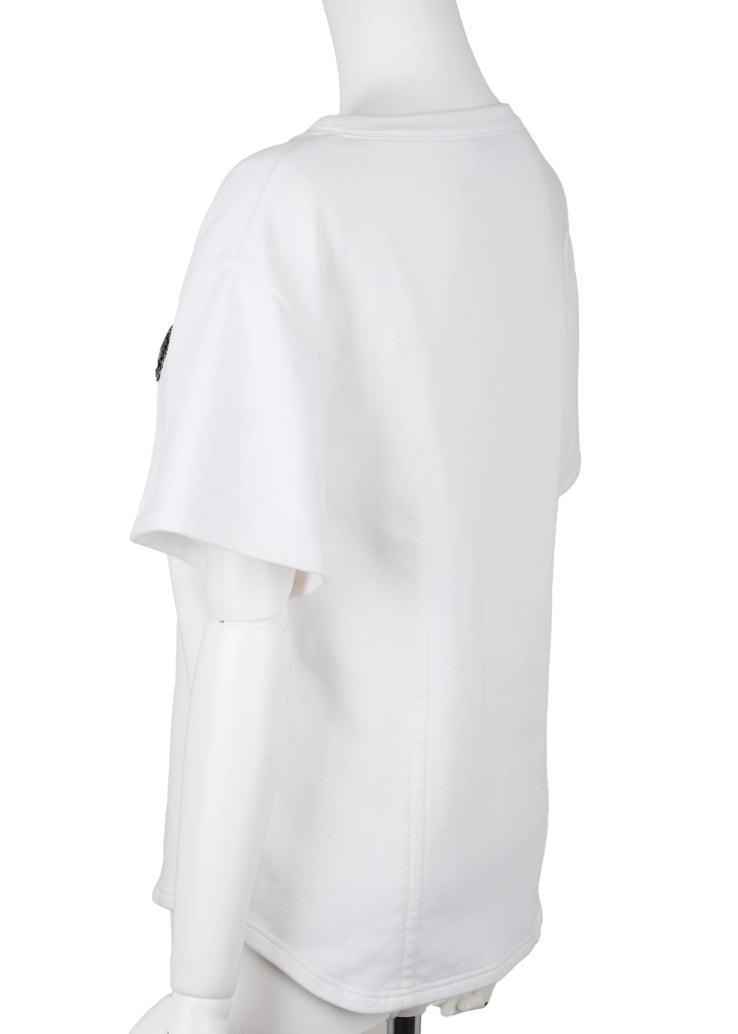 CHANEL T-Shirt, Short Sleeve, Cut-and-Sew, Cotton, White, Pre-Owned - Vintage La Charme