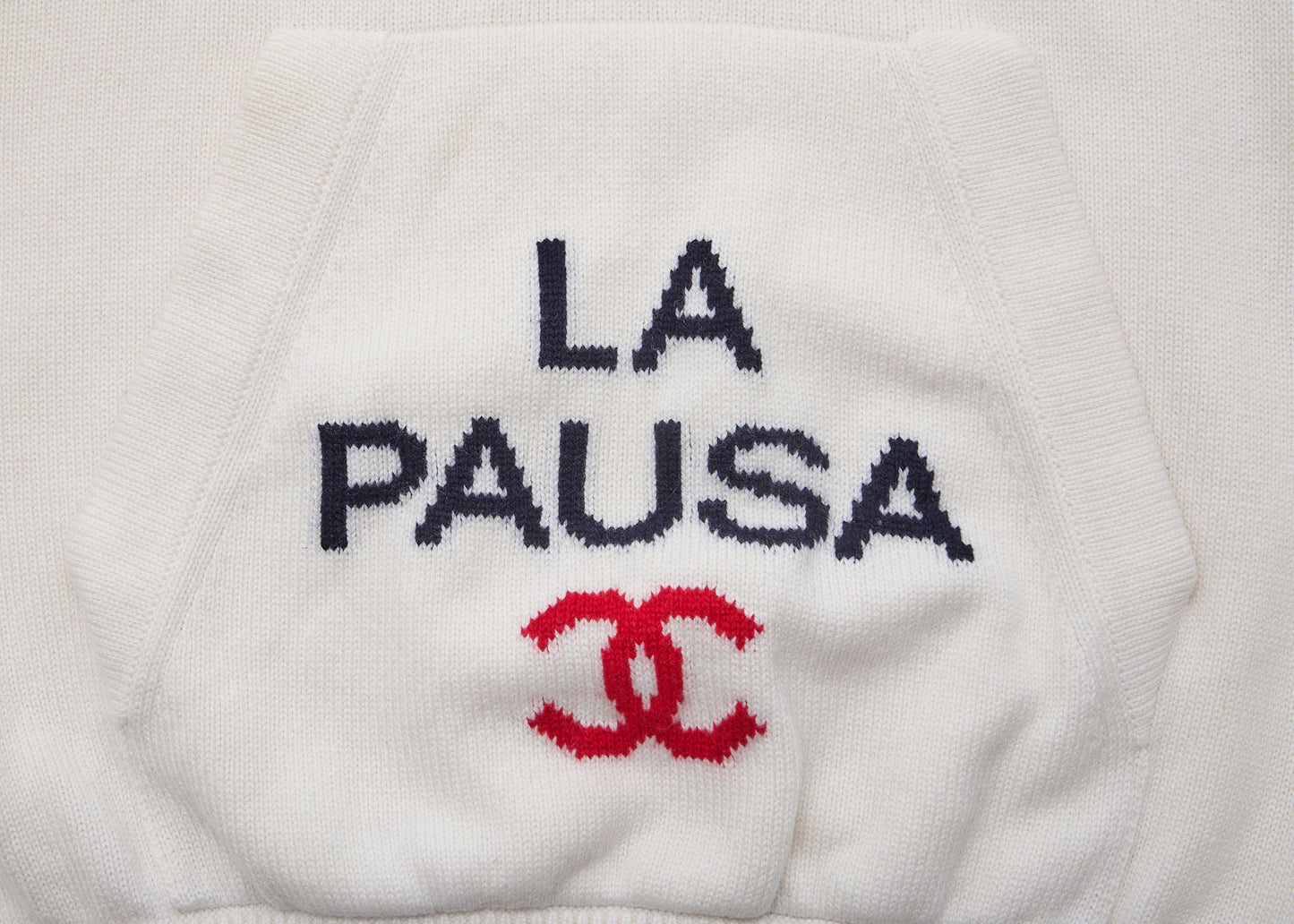 CHANEL Hoodie, Cashmere, Ivory, Gold-Tone Hardware, Pre-Owned - Vintage La Charme