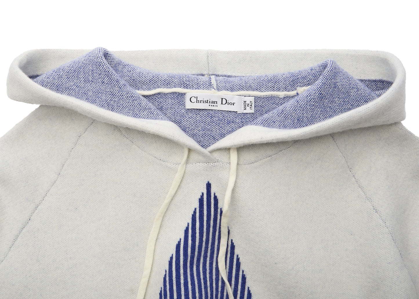 Dior Hoodie Sweater Long Sleeve Knit Wool Cashmere Multicolor Gold-Tone Hardware Pre-Owned - Vintage La Charme