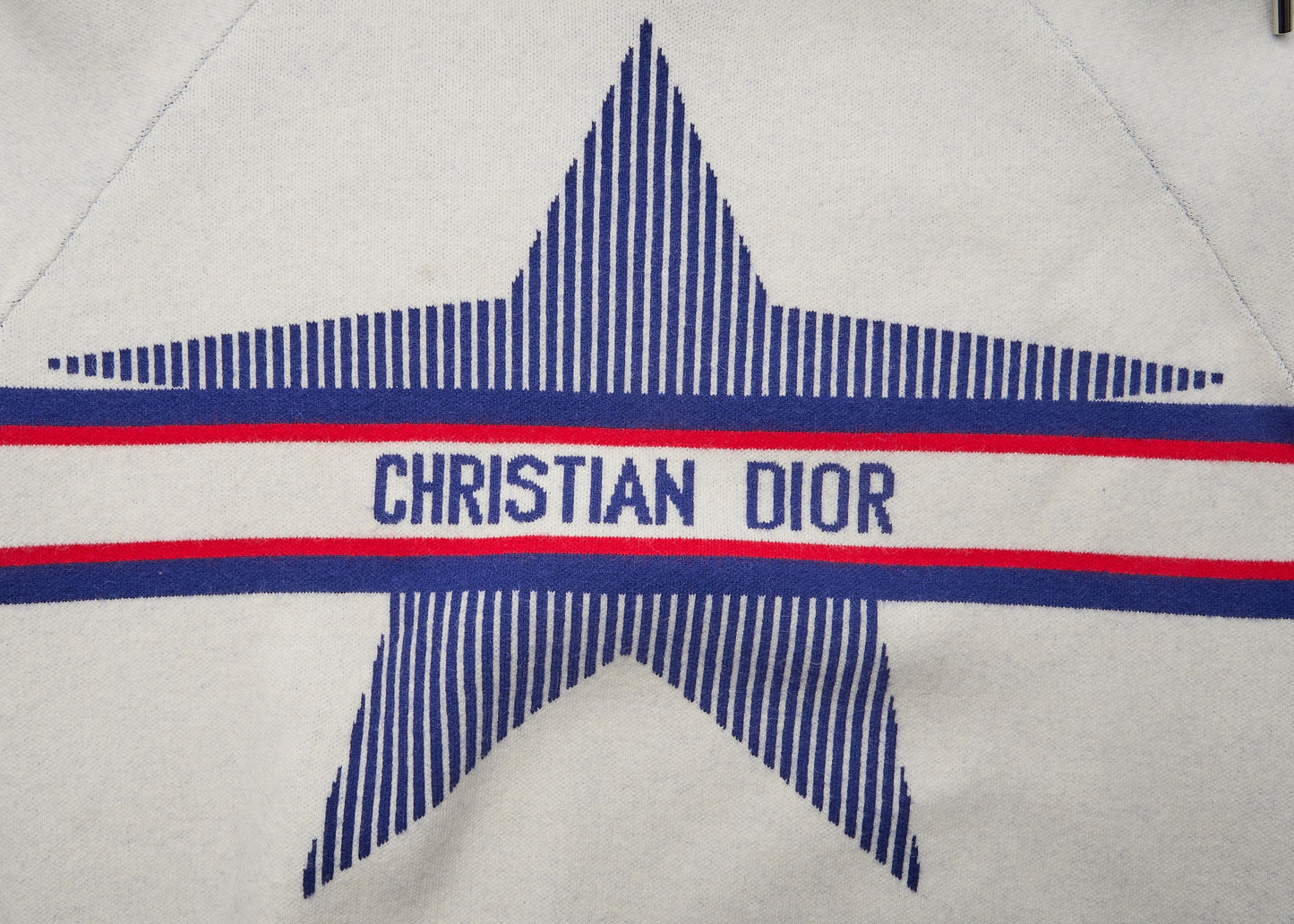 Dior Hoodie Sweater Long Sleeve Knit Wool Cashmere Multicolor Gold-Tone Hardware Pre-Owned - Vintage La Charme