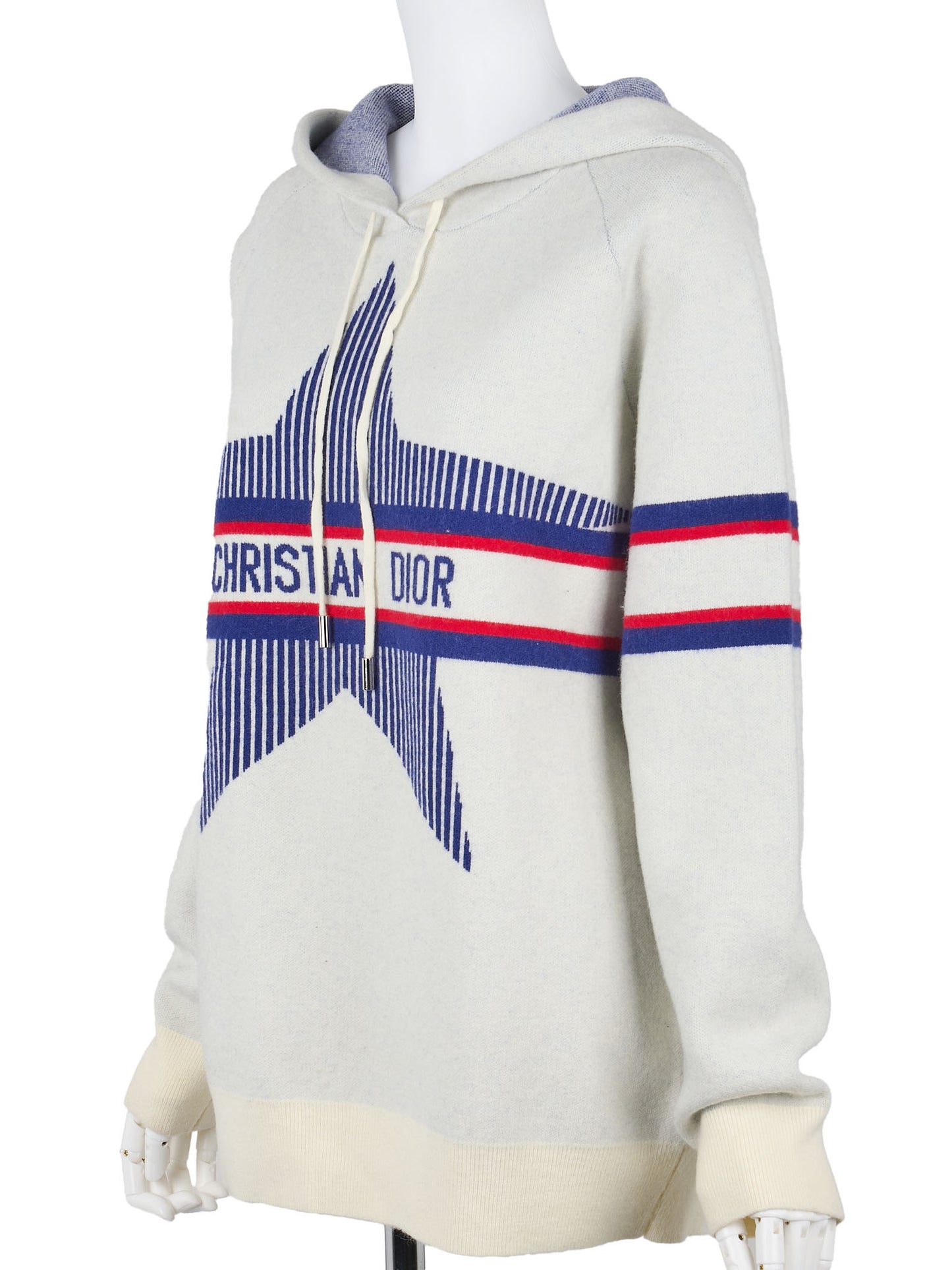 Dior Hoodie Sweater Long Sleeve Knit Wool Cashmere Multicolor Gold-Tone Hardware Pre-Owned - Vintage La Charme