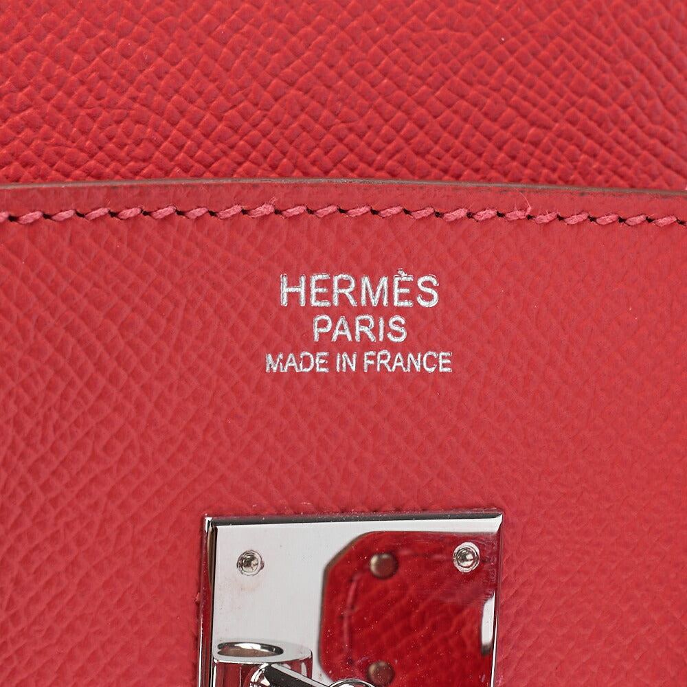 HERMES Birkin 30 Tote Bag Vaux Epson Rose Jaipur Silver-Tone Hardware Pre-Owned - Vintage La Charme