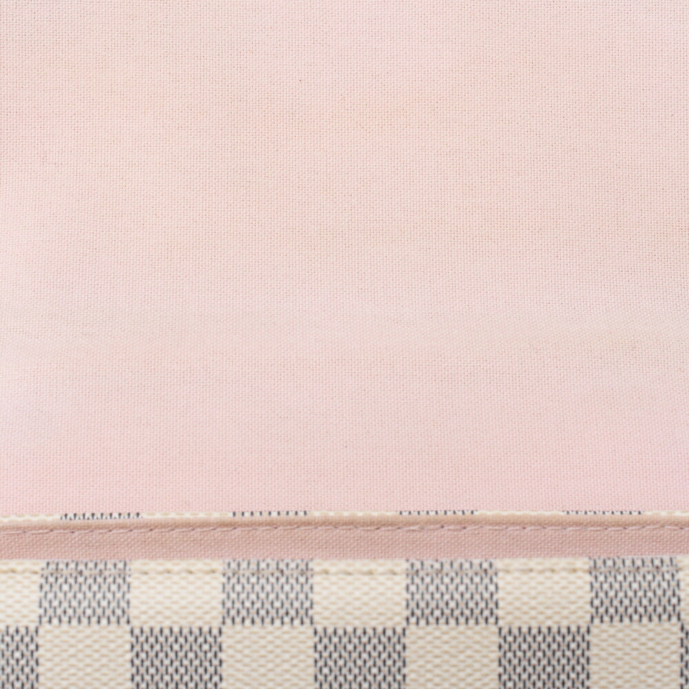 Louis Vuitton Shoulder Bag, Dami Azul, 2WAY, Canvas, White, Gold-Tone Hardware, Pre-Owned - Vintage La Charme