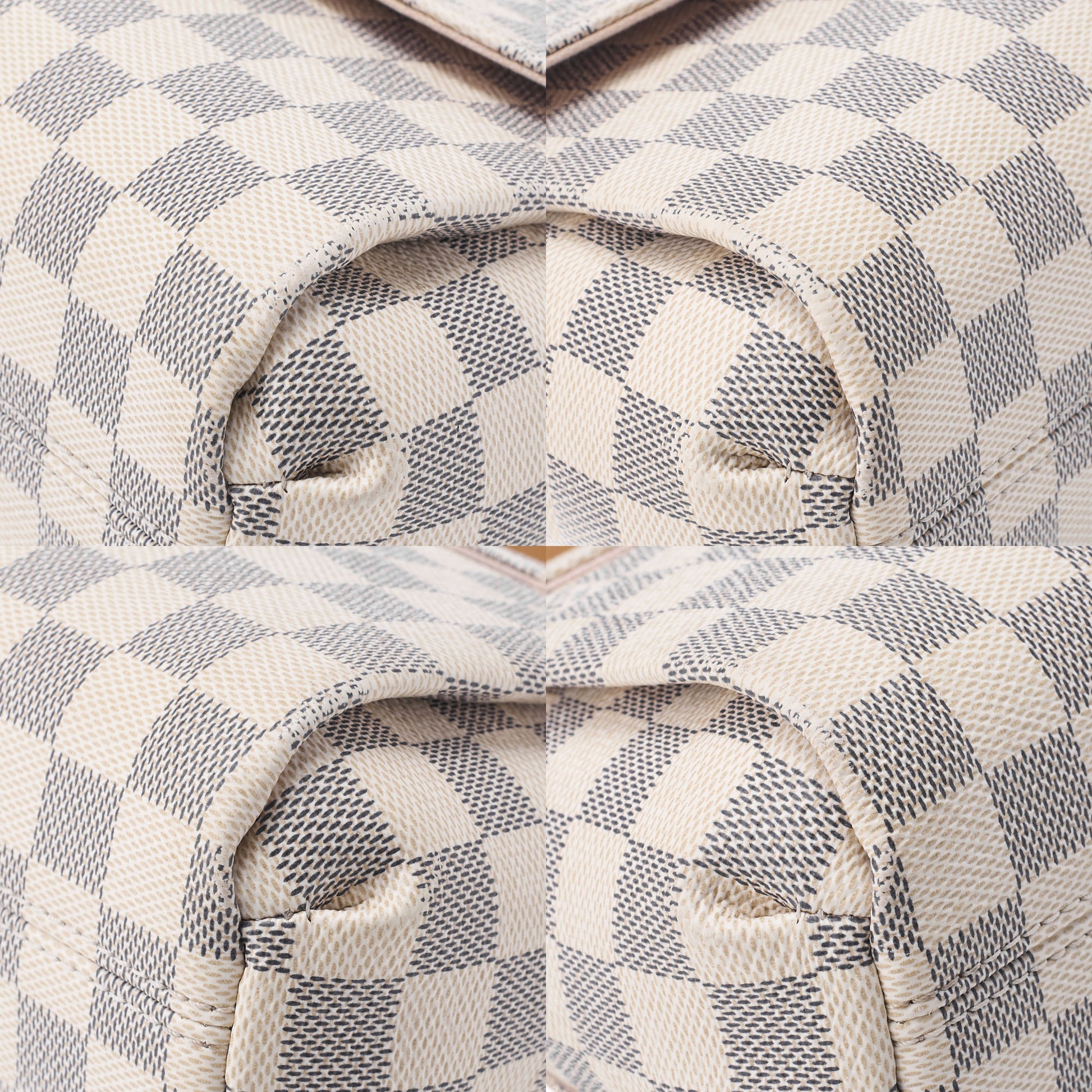 Louis Vuitton Shoulder Bag, Dami Azul, 2WAY, Canvas, White, Gold-Tone Hardware, Pre-Owned - Vintage La Charme