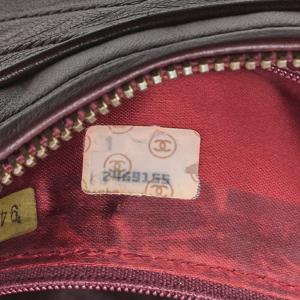 CHANEL Shoulder Bag, V-Stitch Coco Mark, Bijou Chain, Lambskin, Bolt, Gold-Tone Hardware, Pre-Owned - Vintage La Charme