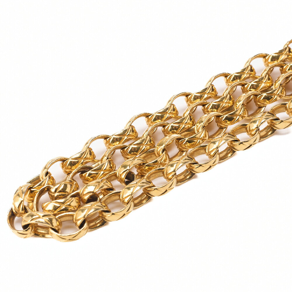 CHANEL Shoulder Bag, V-Stitch Coco Mark, Bijou Chain, Lambskin, Bolt, Gold-Tone Hardware, Pre-Owned - Vintage La Charme