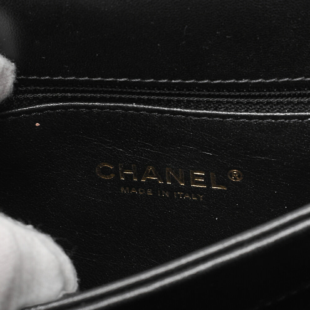 CHANEL Shoulder Bag, Matelasse, 2WAY, Lambskin, Black, Gold-Tone Hardware, Pre-Owned - Vintage La Charme
