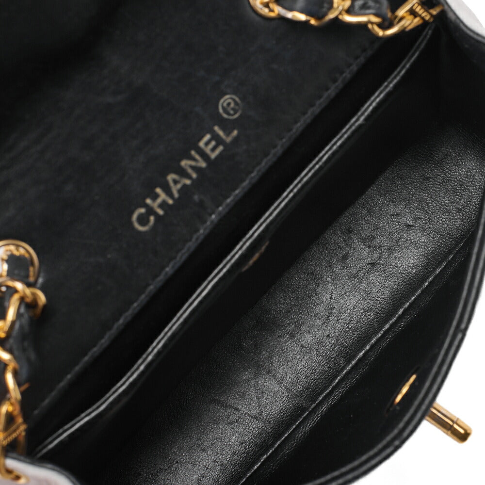 CHANEL Mini Shoulder Bag Matelasse Bicolor Lambskin Black Gold-Tone Hardware Pre-Owned - Vintage La Charme