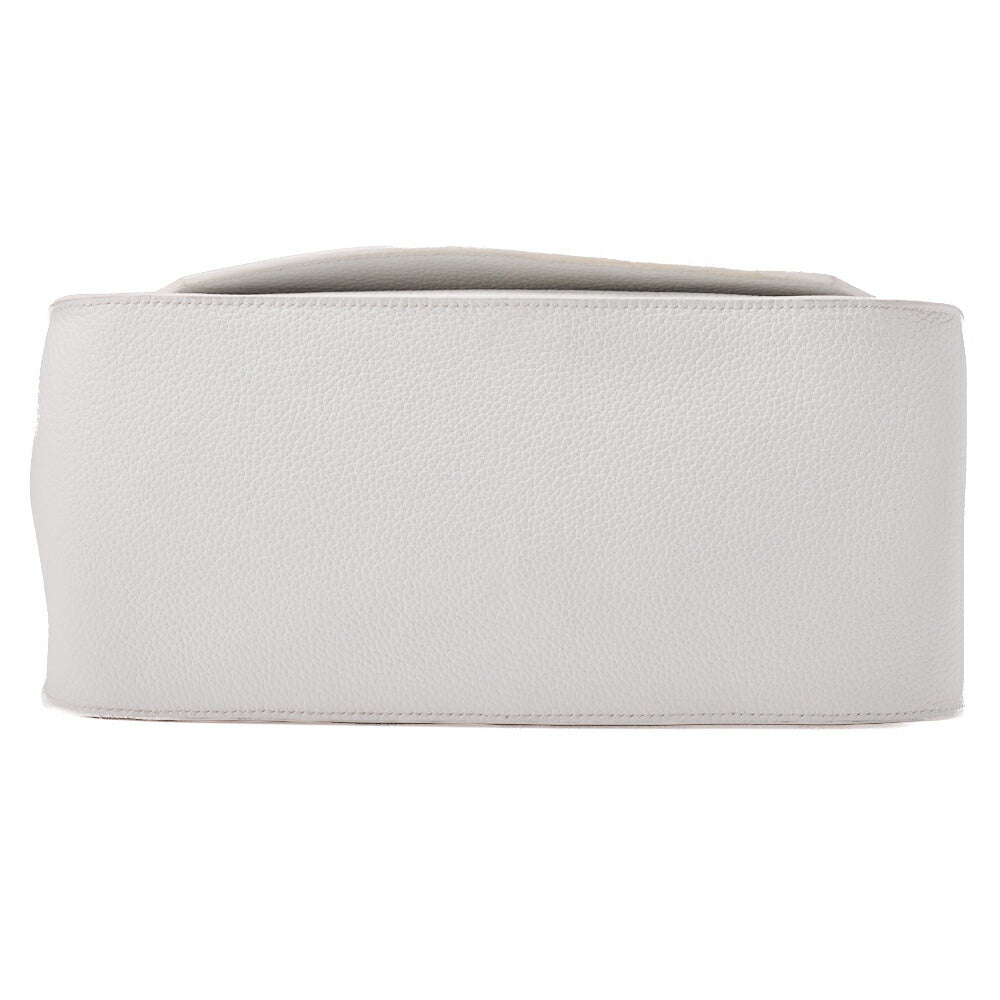 HERMES Gypsiere 34 Shoulder Bag, Tryon Clemence, White, Silver-Tone Hardware, Pre-Owned - Vintage La Charme