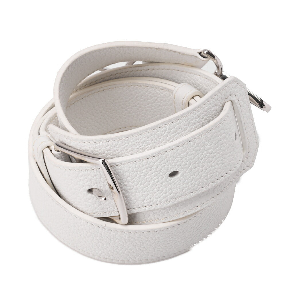 HERMES Gypsiere 34 Shoulder Bag, Tryon Clemence, White, Silver-Tone Hardware, Pre-Owned - Vintage La Charme