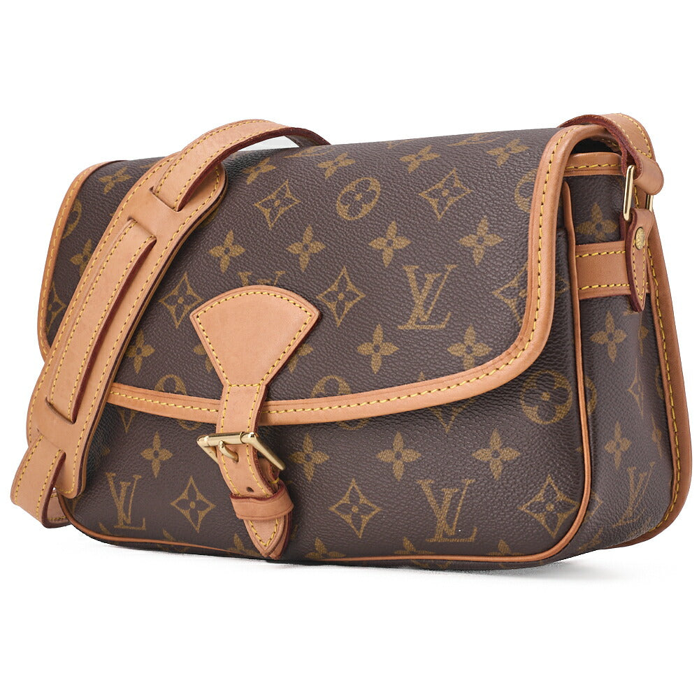 Louis Vuitton Shoulder Bag, Monogram, Canvas, Brown, Gold-Tone Hardware, Pre-Owned - Vintage La Charme