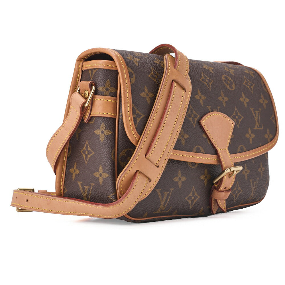 Louis Vuitton Shoulder Bag, Monogram, Canvas, Brown, Gold-Tone Hardware, Pre-Owned - Vintage La Charme