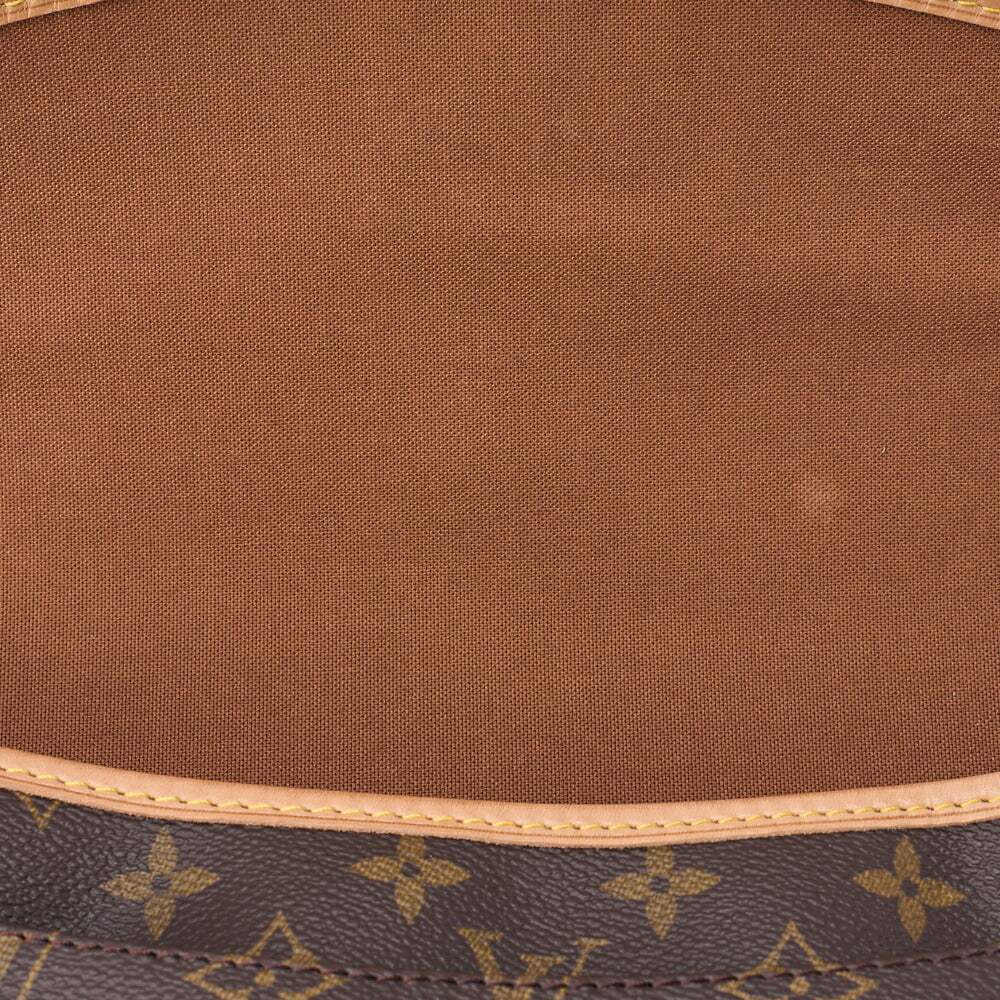 Louis Vuitton Shoulder Bag, Monogram, Canvas, Brown, Gold-Tone Hardware, Pre-Owned - Vintage La Charme