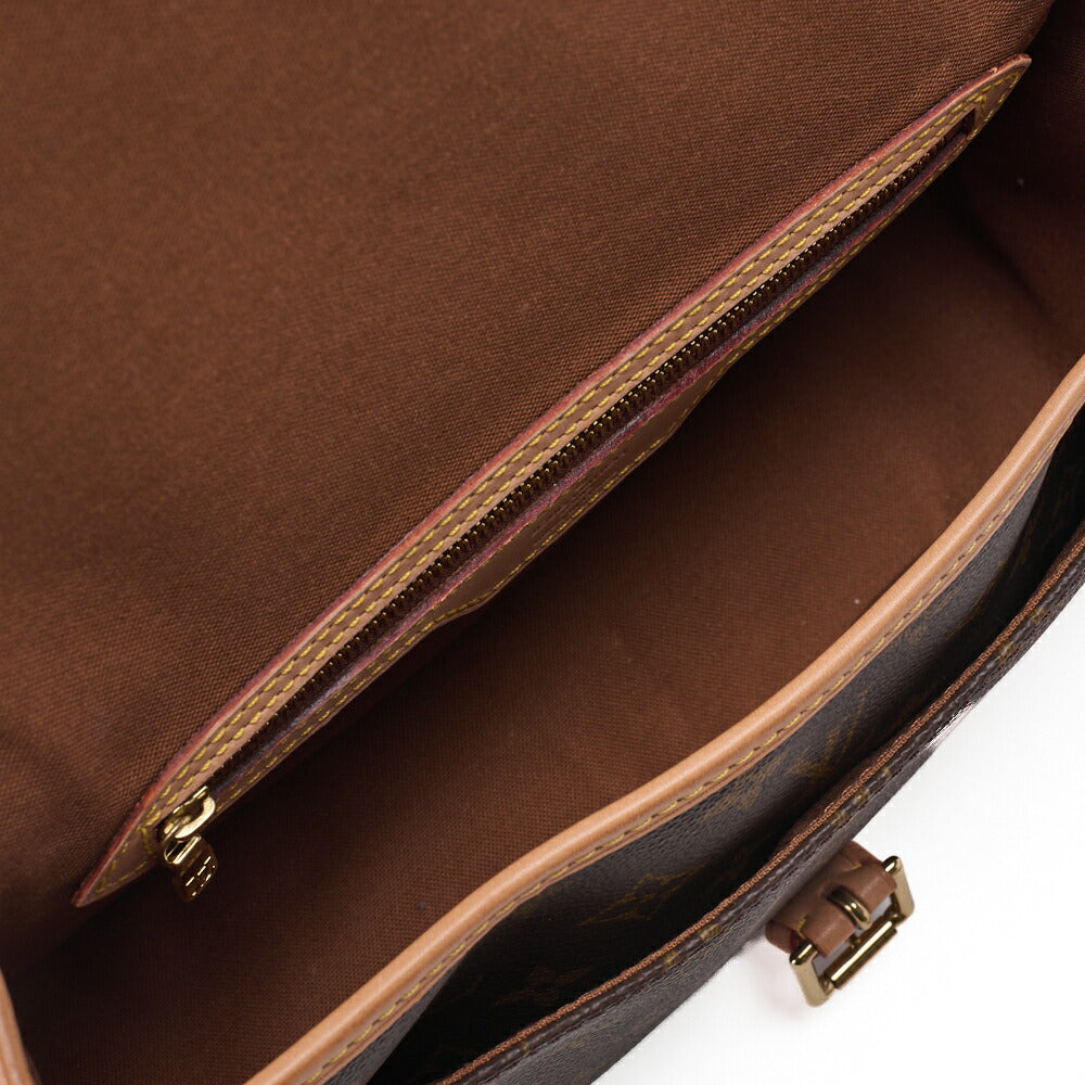 Louis Vuitton Shoulder Bag, Monogram, Canvas, Brown, Gold-Tone Hardware, Pre-Owned - Vintage La Charme