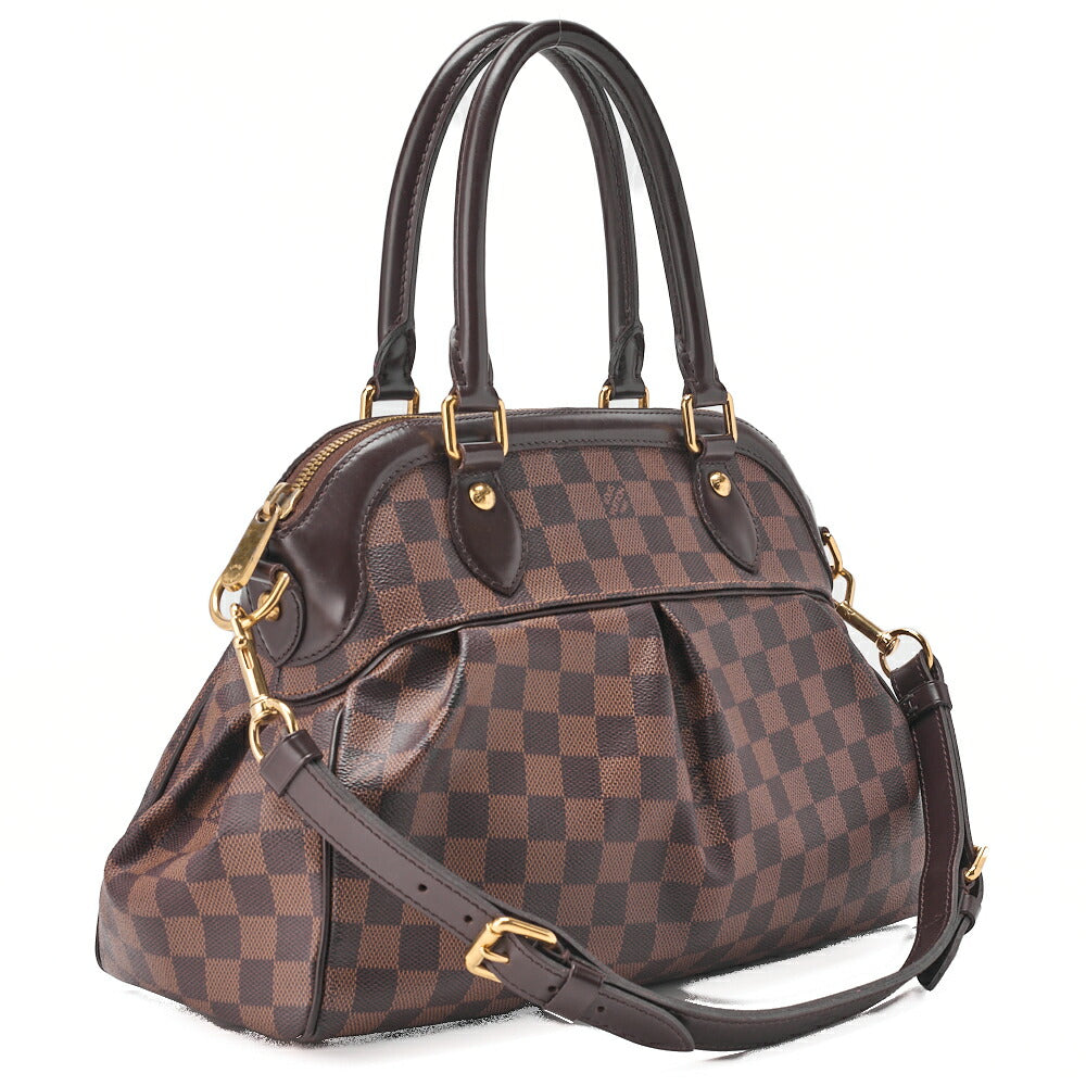 Louis Vuitton Tote Bag Damier Trevi PM Canvas Brown Gold-Tone Hardware Pre-Owned - Vintage La Charme