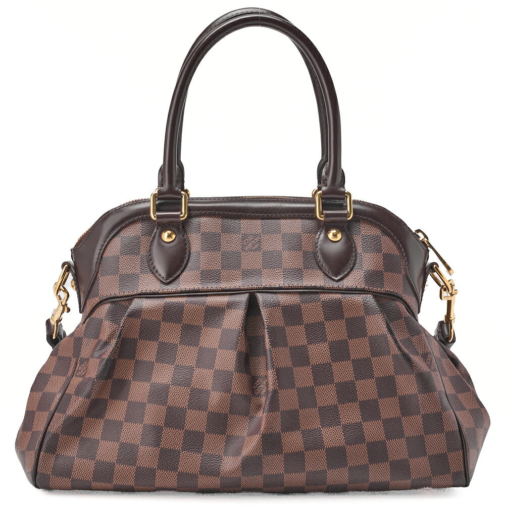 Louis Vuitton Tote Bag Damier Trevi PM Canvas Brown Gold-Tone Hardware Pre-Owned - Vintage La Charme