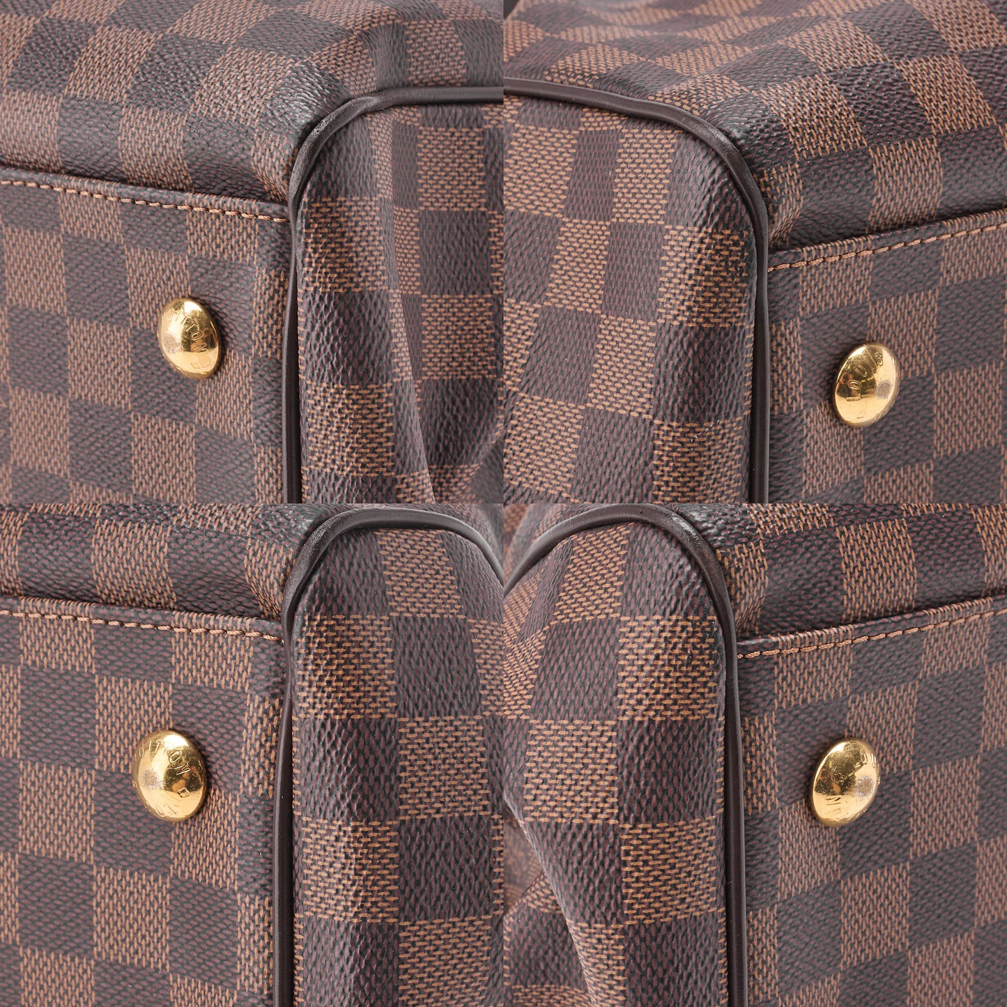 Louis Vuitton Tote Bag Damier Trevi PM Canvas Brown Gold-Tone Hardware Pre-Owned - Vintage La Charme