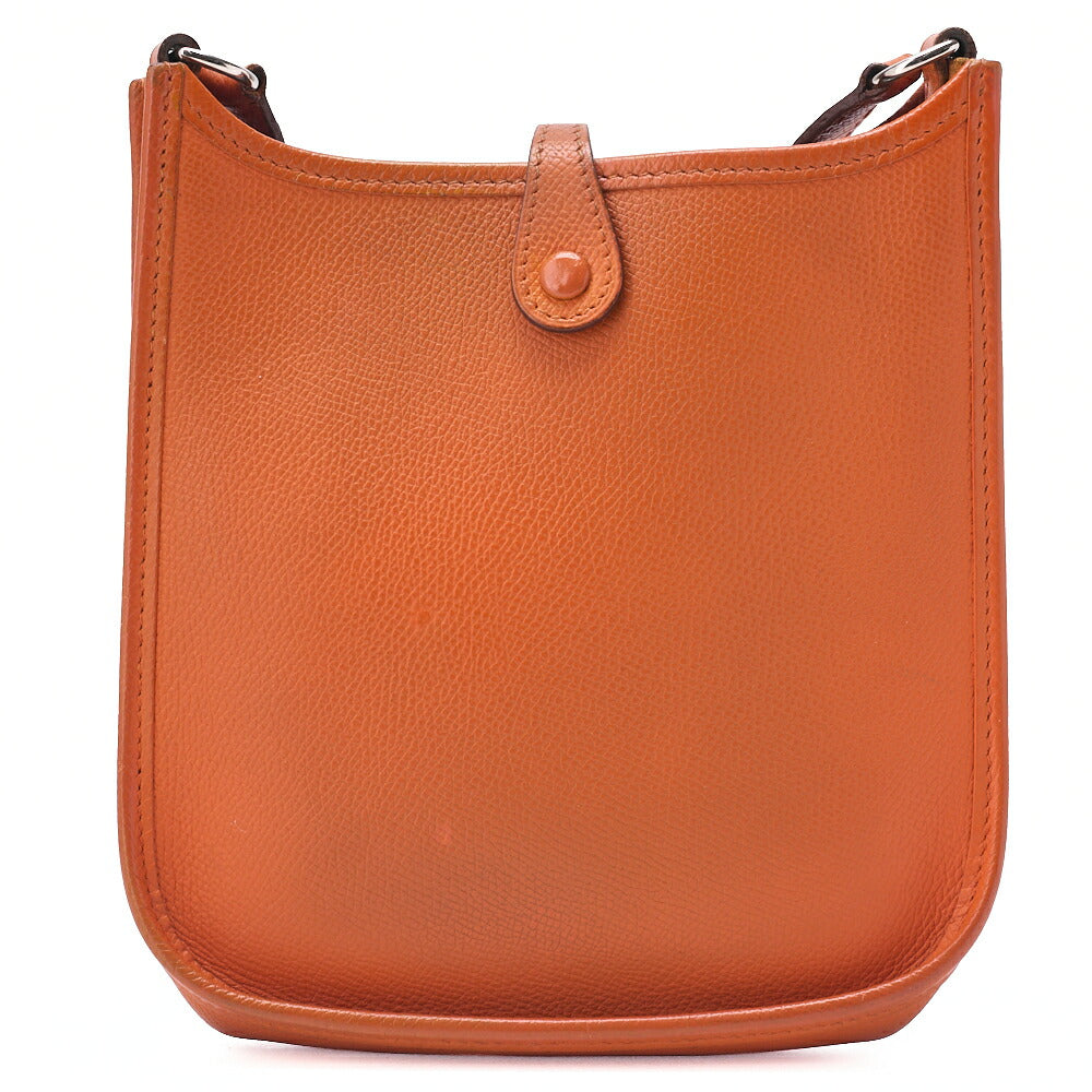 HERMES Evelyn TPM Shoulder Bag Epson Orange Silver-Tone Hardware Pre-Owned - Vintage La Charme