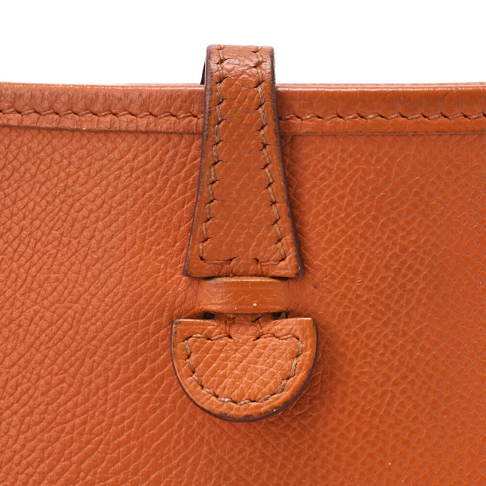 HERMES Evelyn TPM Shoulder Bag Epson Orange Silver-Tone Hardware Pre-Owned - Vintage La Charme