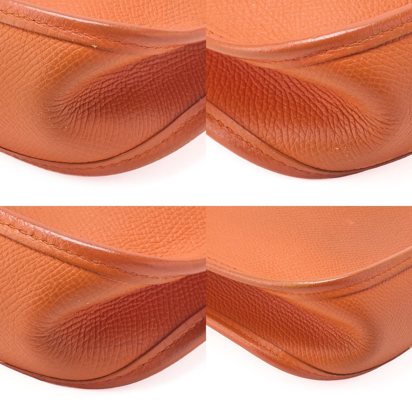 HERMES Evelyn TPM Shoulder Bag Epson Orange Silver-Tone Hardware Pre-Owned - Vintage La Charme