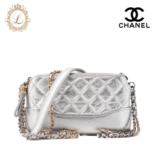 CHANEL Chain Shoulder Bag Matelasse Vintage Calf Mini Silver-Tone Hardware Pre-Owned - Vintage La Charme