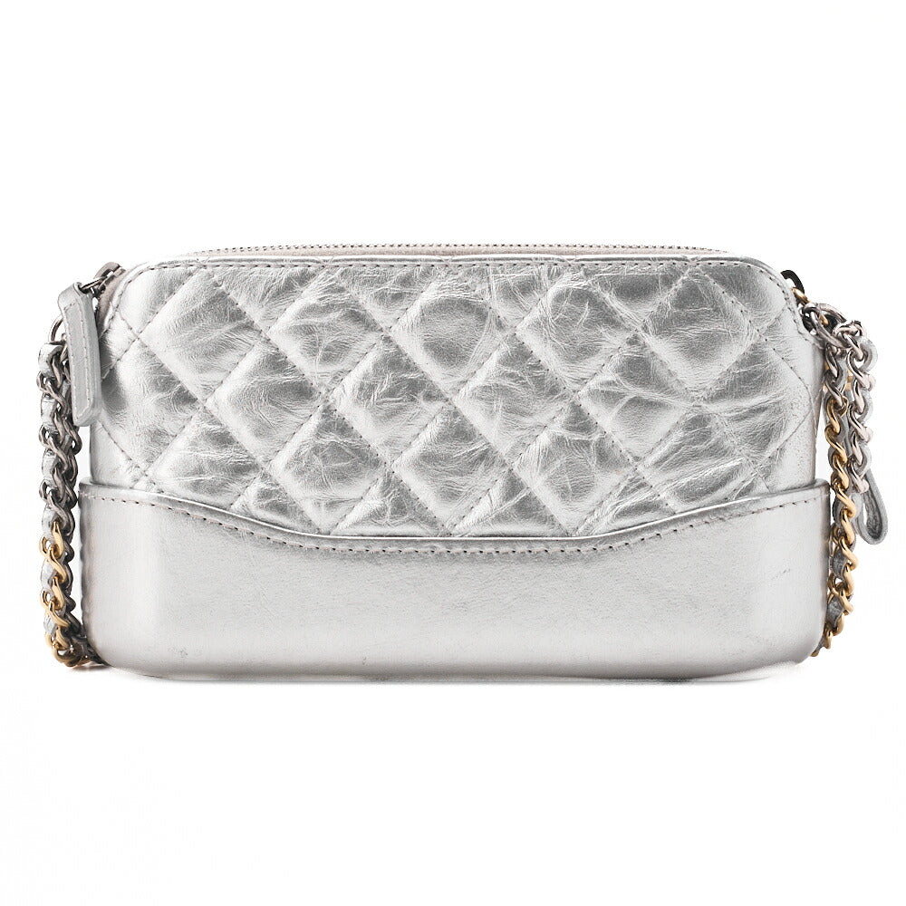 CHANEL Chain Shoulder Bag Matelasse Vintage Calf Mini Silver-Tone Hardware Pre-Owned - Vintage La Charme