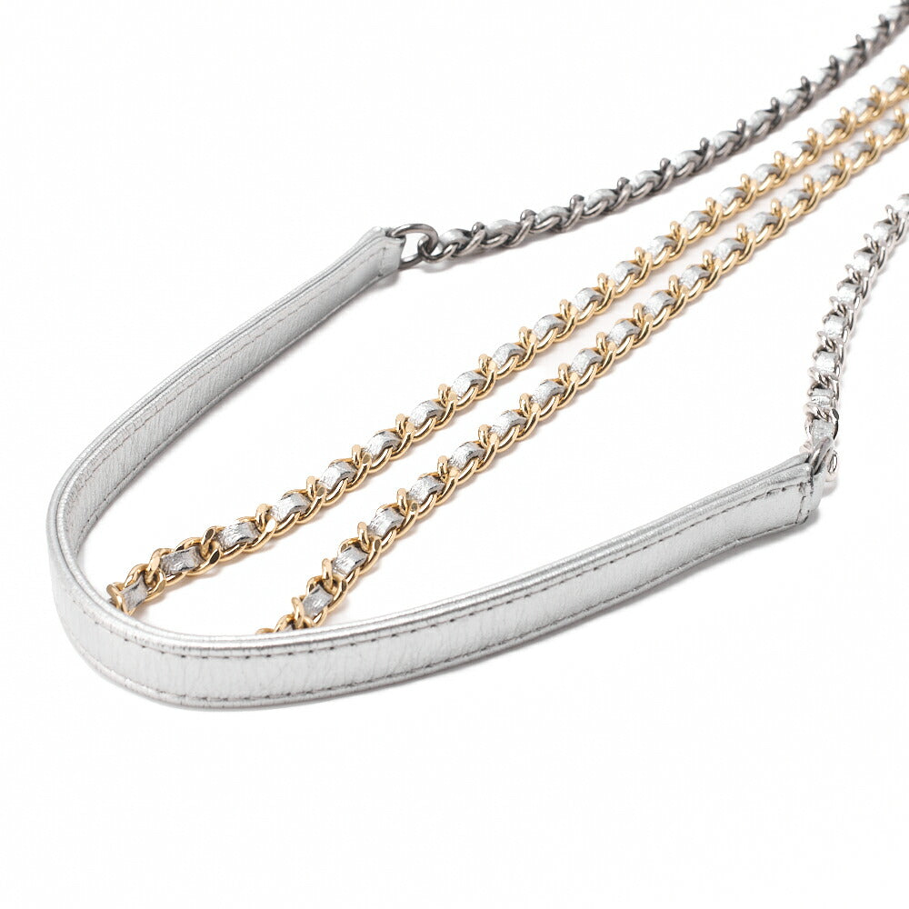 CHANEL Chain Shoulder Bag Matelasse Vintage Calf Mini Silver-Tone Hardware Pre-Owned - Vintage La Charme