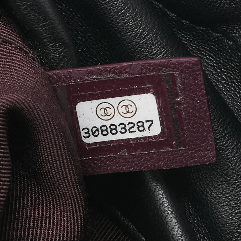 Chanel Shoulder Bag Coco Mark Drawstring Type Lambskin Black Gold-Tone Hardware Pre-Owned - Vintage La Charme