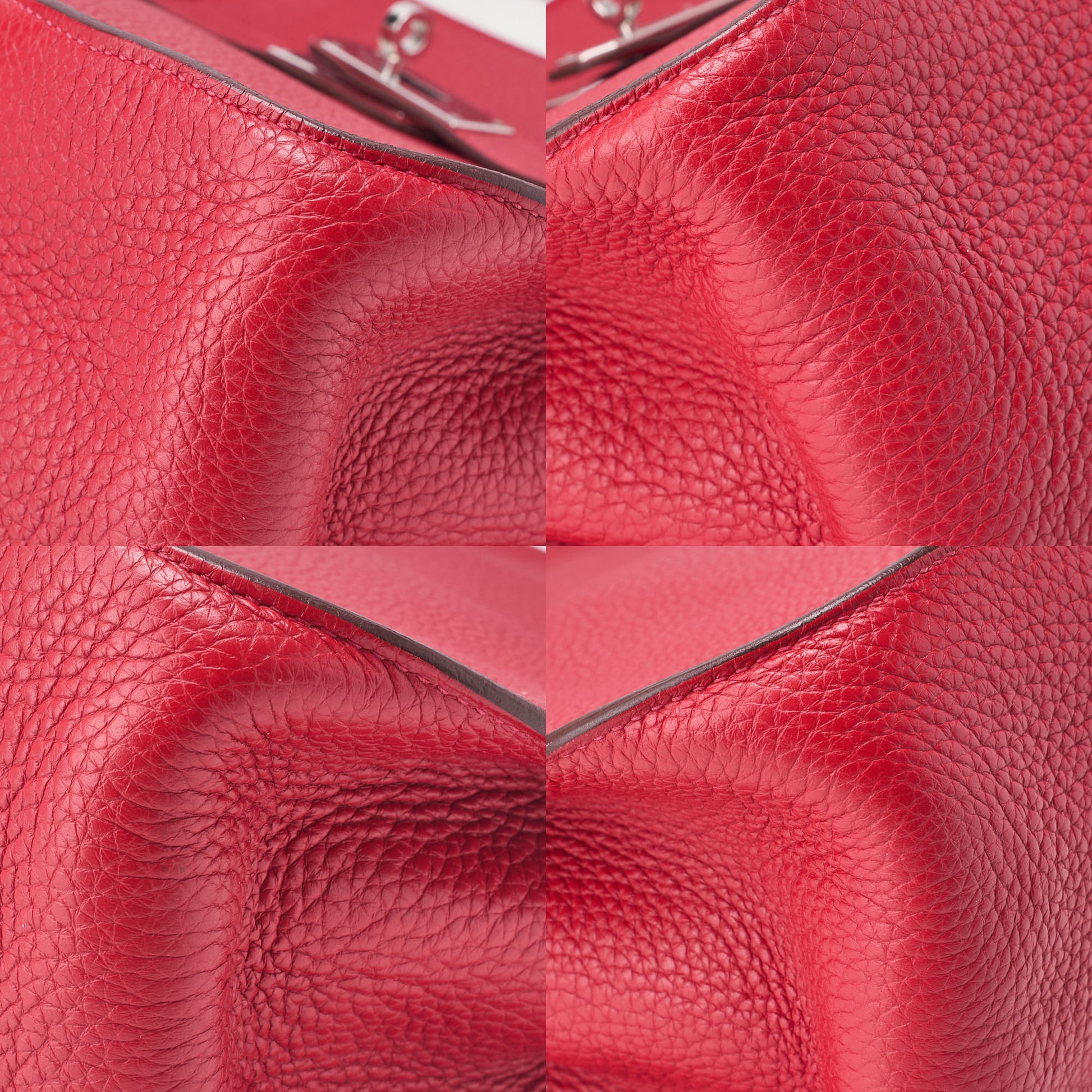 HERMES Shoulder Bag Gypsiere 34, Tryon Clemence, Rouge Casaque, Silver-Tone Hardware, Pre-Owned - Vintage La Charme