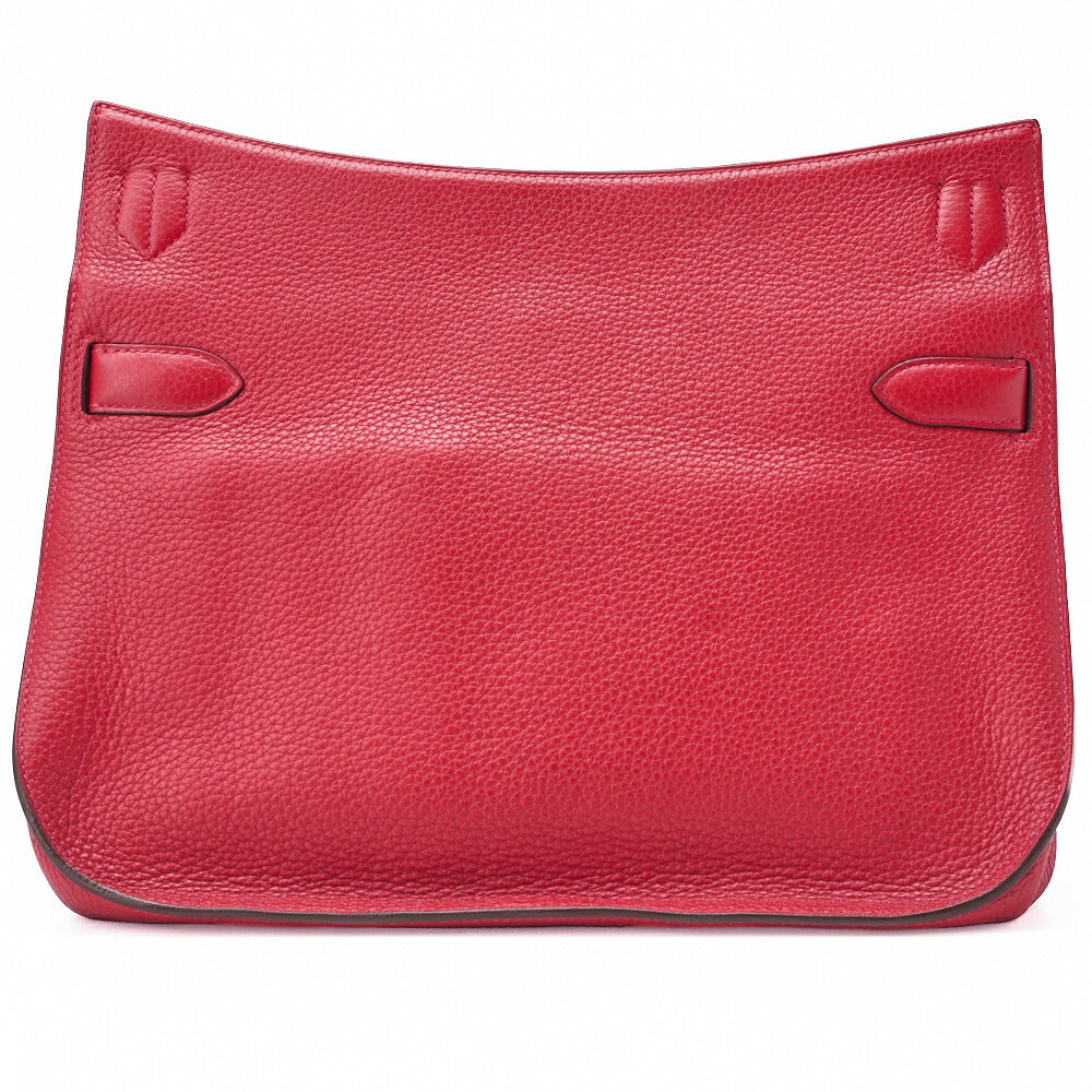 HERMES Shoulder Bag Gypsiere 34, Tryon Clemence, Rouge Casaque, Silver-Tone Hardware, Pre-Owned - Vintage La Charme