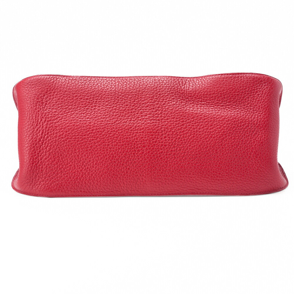 HERMES Shoulder Bag Gypsiere 34, Tryon Clemence, Rouge Casaque, Silver-Tone Hardware, Pre-Owned - Vintage La Charme