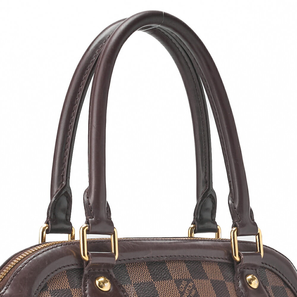 Louis Vuitton Tote Bag, Damier Trevi PM, Canvas, Brown, Gold-Tone Hardware, Pre-Owned - Vintage La Charme