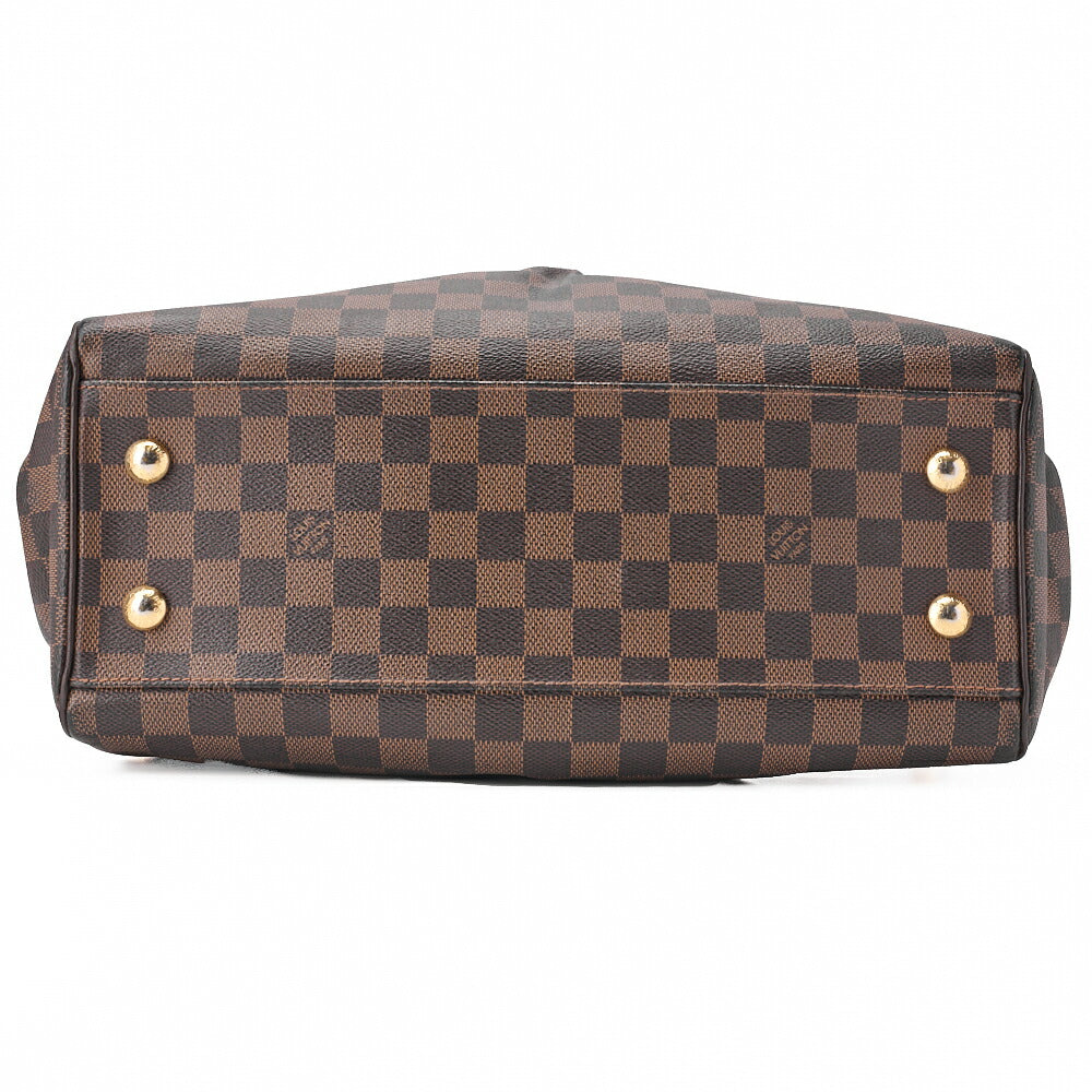 Louis Vuitton Tote Bag, Damier Trevi PM, Canvas, Brown, Gold-Tone Hardware, Pre-Owned - Vintage La Charme
