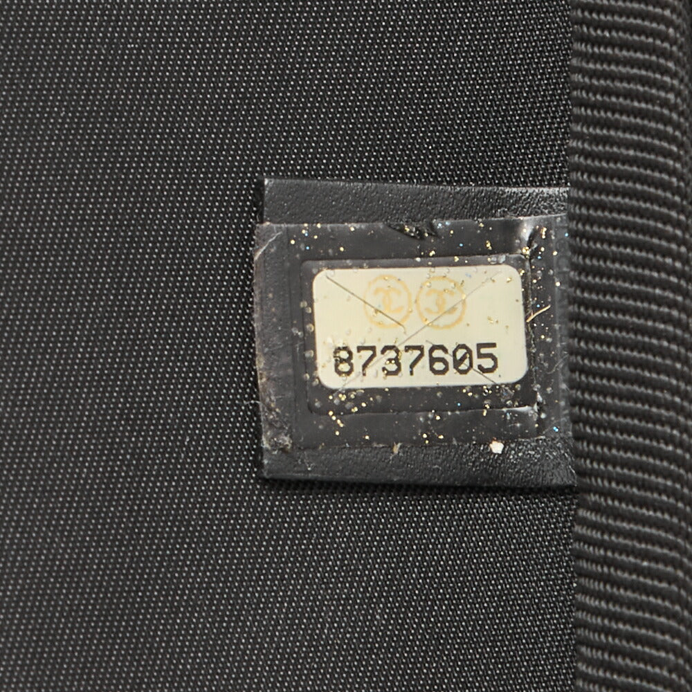 CHANEL Travel Suitcase Canvas Black Gold-Tone Hardware Pre-Owned - Vintage La Charme