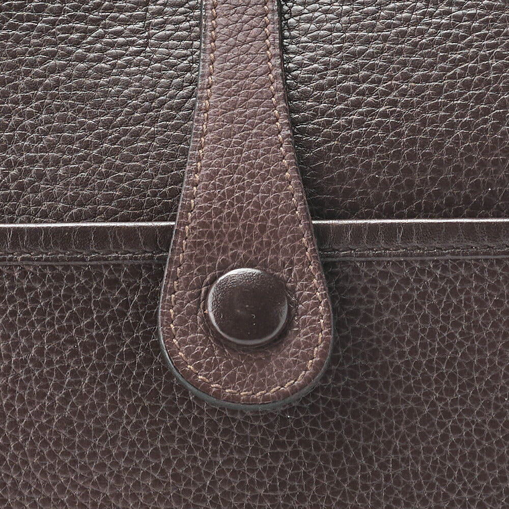 HERMES Shoulder Bag, Evelyn PM 2 de, Tryon Clemence, Brown, Silver-Tone Hardware, Pre-Owned - Vintage La Charme
