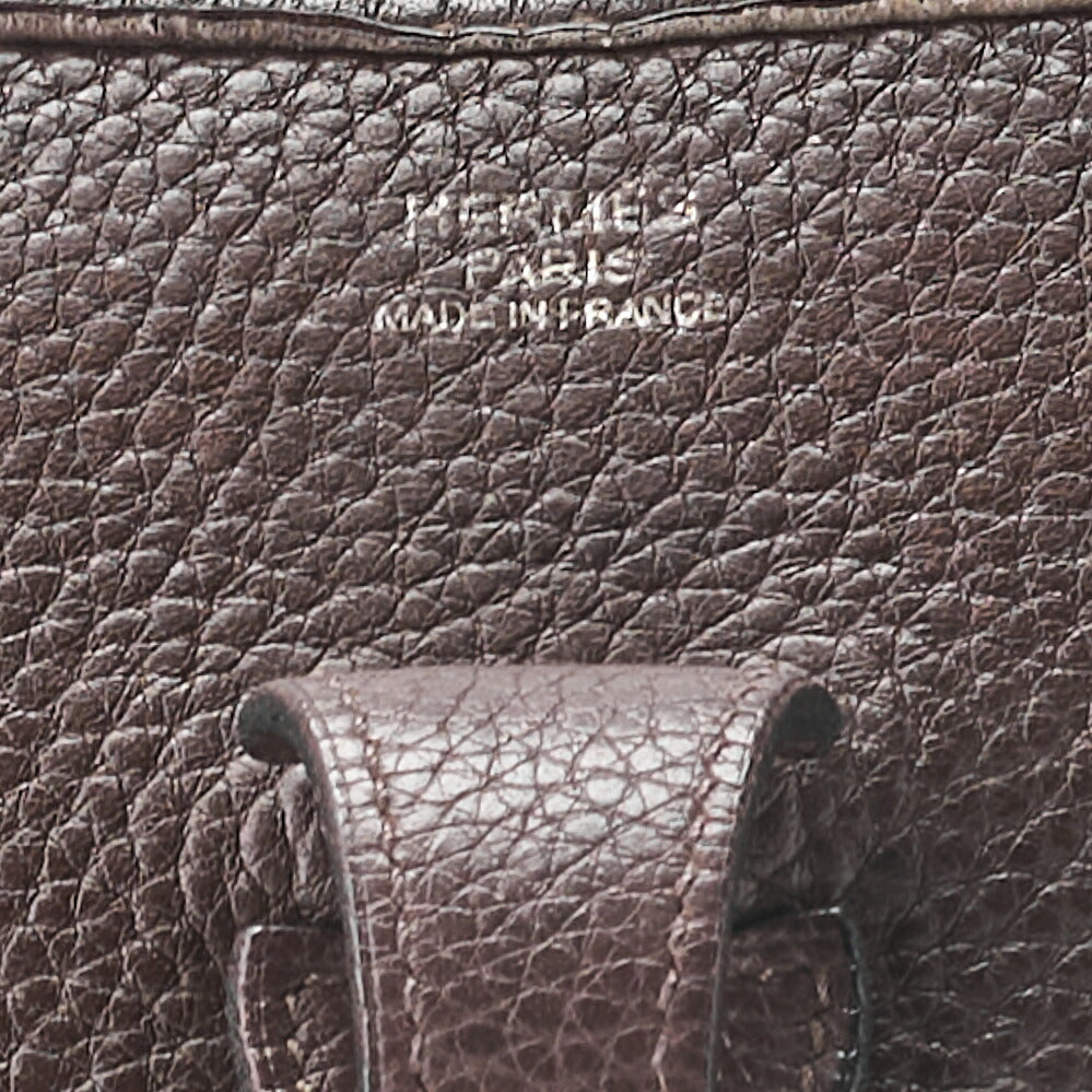 HERMES Shoulder Bag, Evelyn PM 2 de, Tryon Clemence, Brown, Silver-Tone Hardware, Pre-Owned - Vintage La Charme