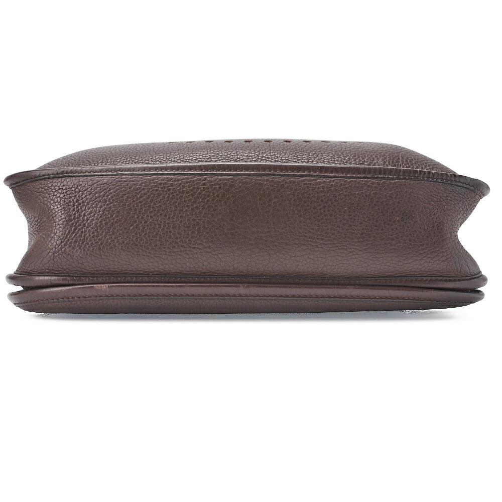 HERMES Shoulder Bag, Evelyn PM 2 de, Tryon Clemence, Brown, Silver-Tone Hardware, Pre-Owned - Vintage La Charme