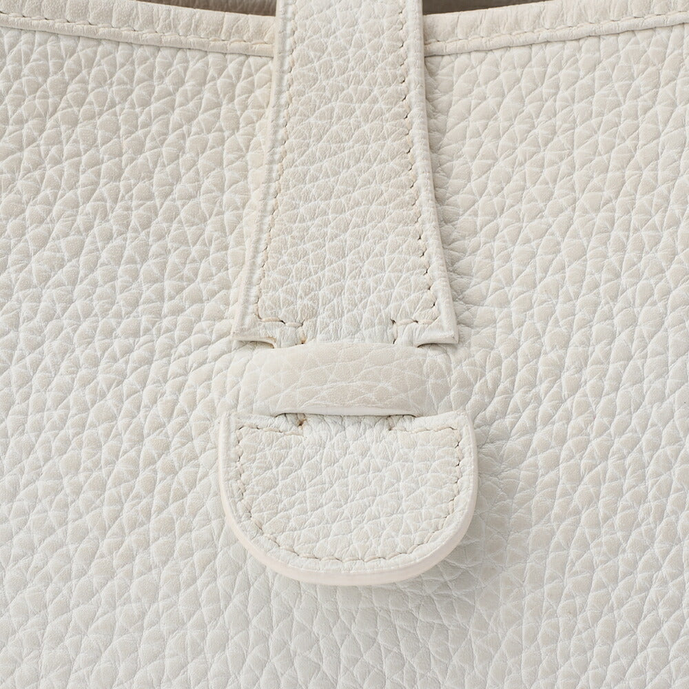 HERMES Shoulder Bag, Evelyn GM 3 Trois, Tryon Clemence, White, Silver-Tone Hardware, Pre-Owned - Vintage La Charme