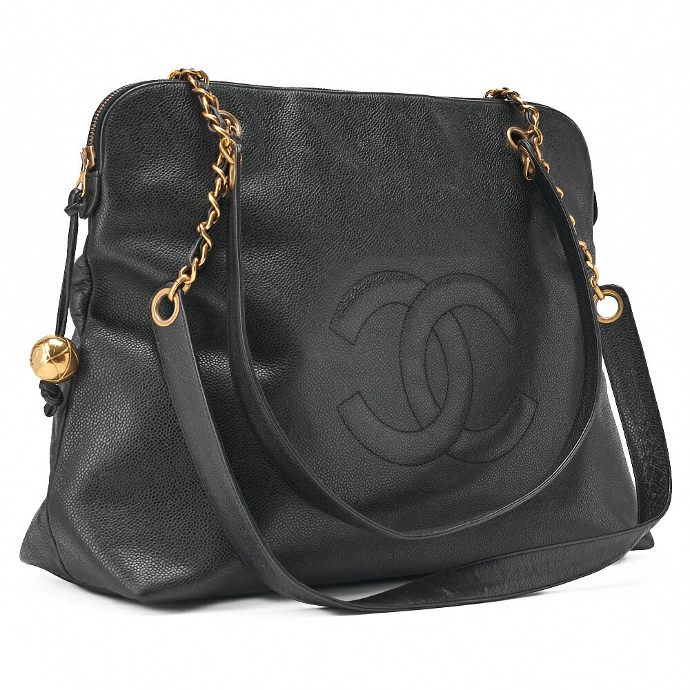 CHANEL Shoulder Bag Matelasse Lambskin Black Gold-Tone Hardware Pre-Owned - Vintage La Charme