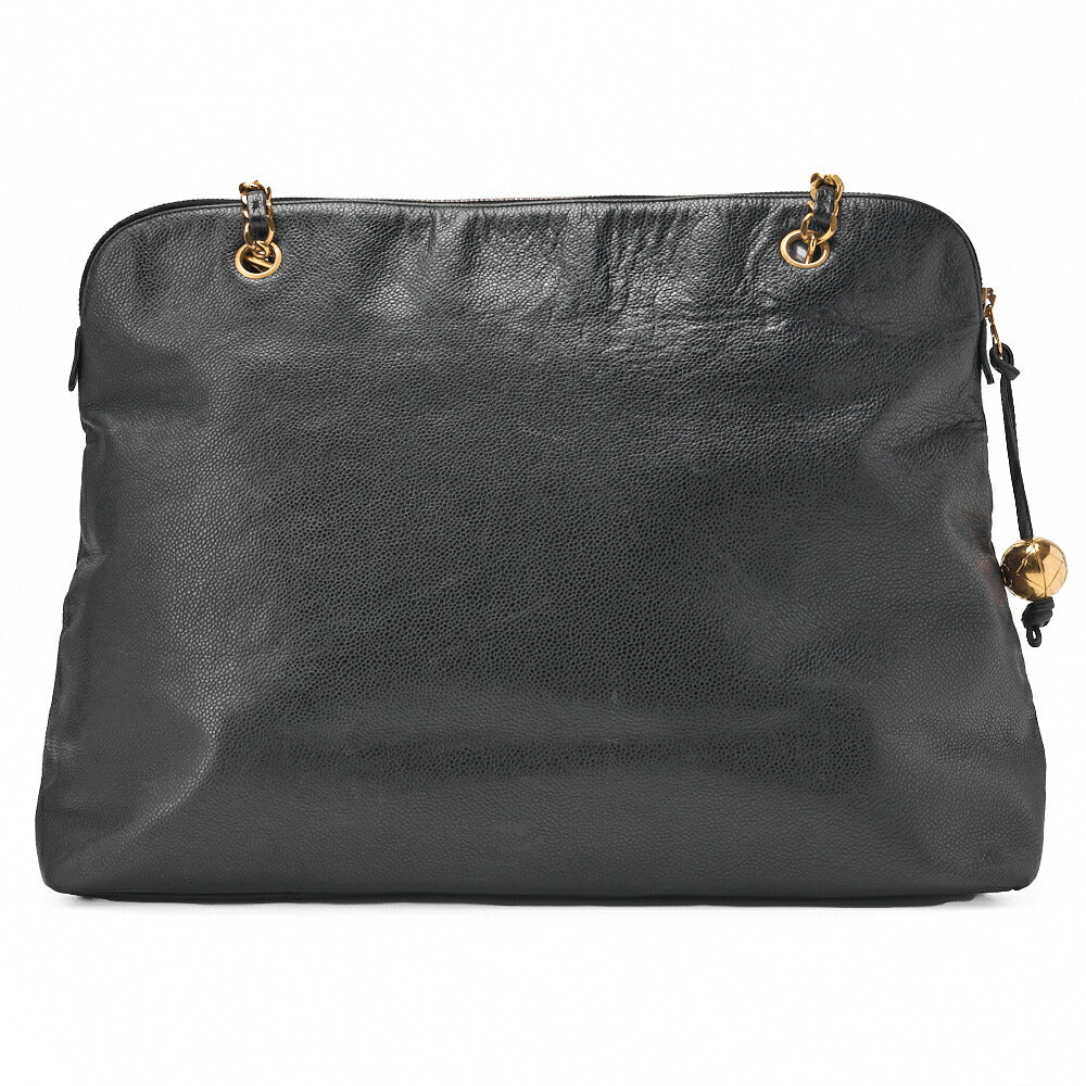 CHANEL Shoulder Bag Matelasse Lambskin Black Gold-Tone Hardware Pre-Owned - Vintage La Charme