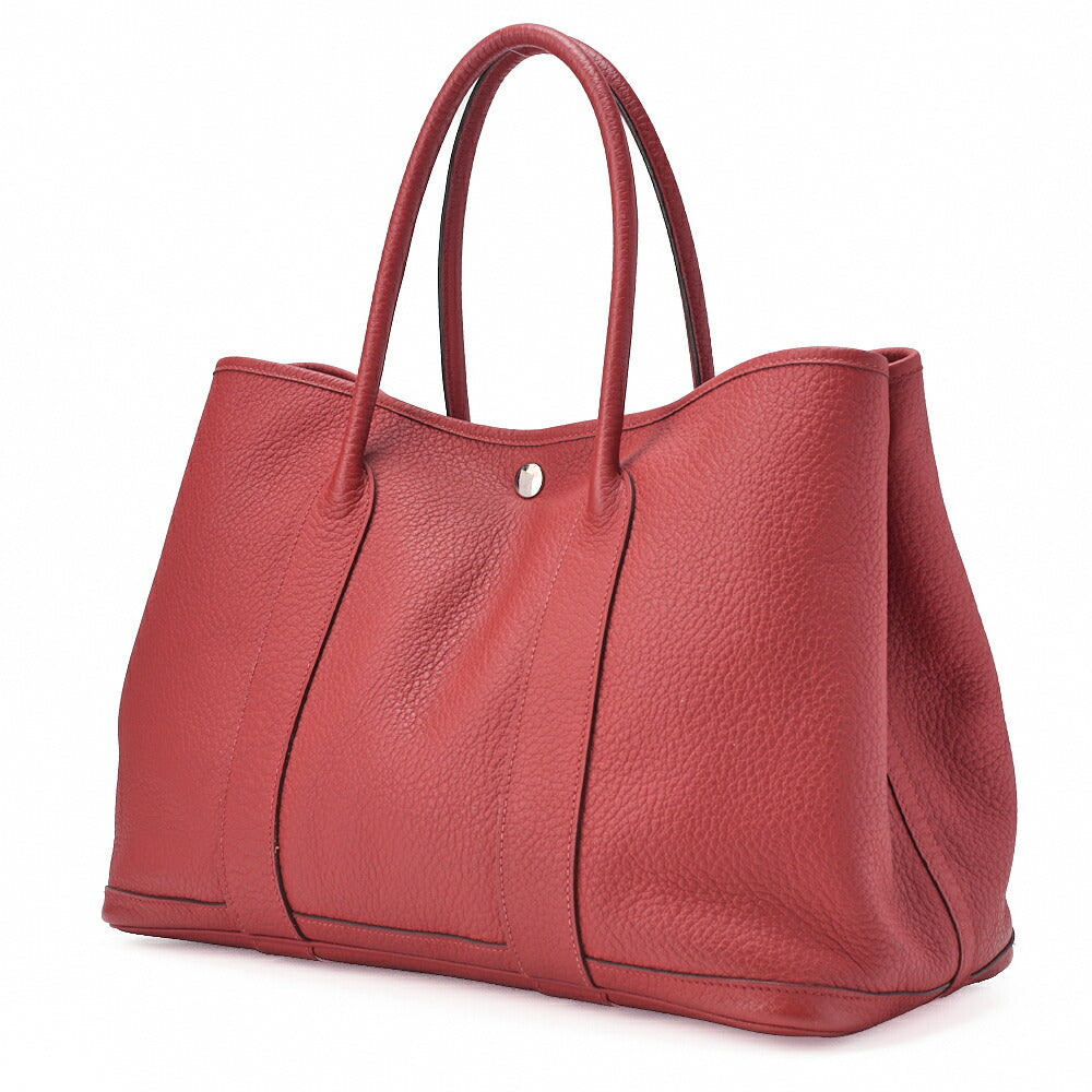 HERMES Garden Party PM Tote Bag Negonda Blue Sun Seal Silver-Tone Hardware Pre-Owned - Vintage La Charme