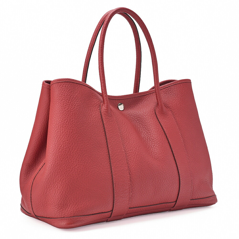 HERMES Garden Party PM Tote Bag Negonda Blue Sun Seal Silver-Tone Hardware Pre-Owned - Vintage La Charme